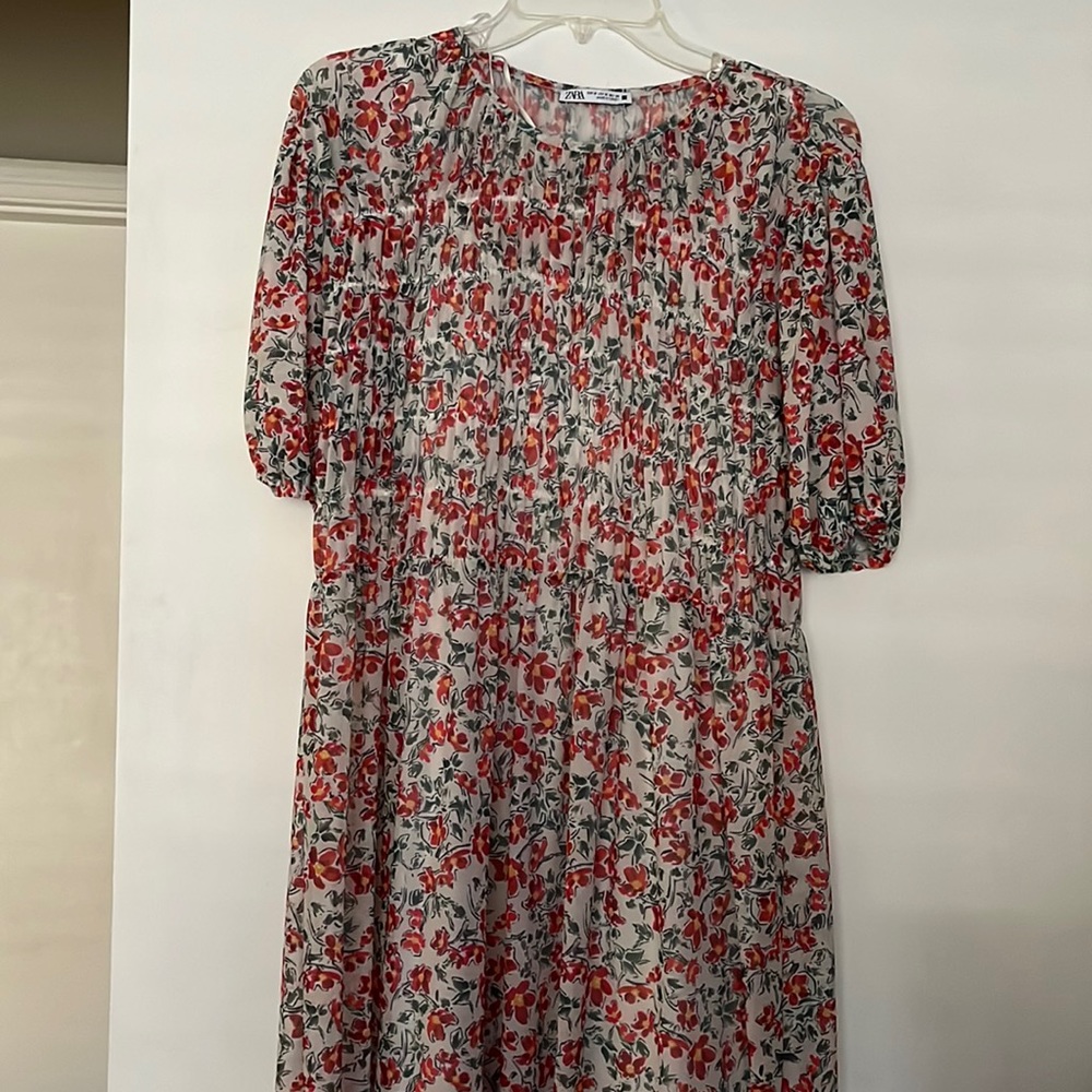 Zara floral long dress